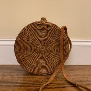 Ellen & James Round Basket Bag